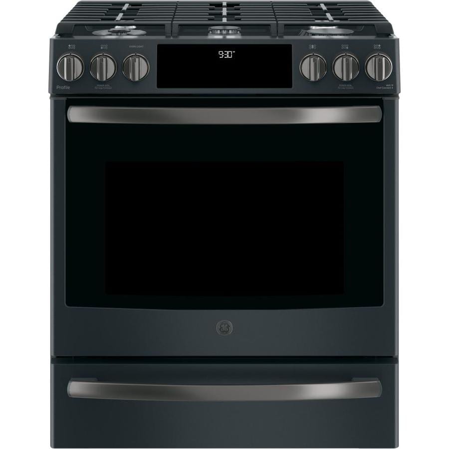 GE Profile 5Burner SelfCleaning SlideIn True Convection Gas Range