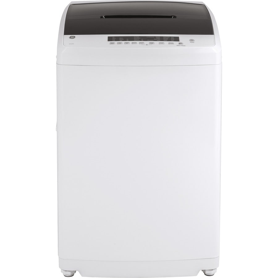 Ge Space Saving 2 8 Cu Ft Portable Top Load Washer White At