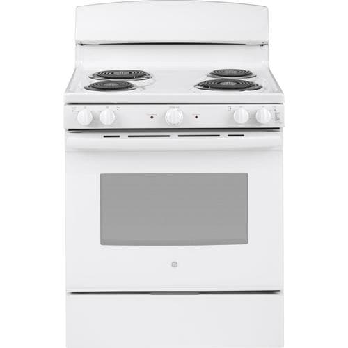 GE 30-in 4 Elements 5-cu Ft Freestanding Electric Range (White) In The ...