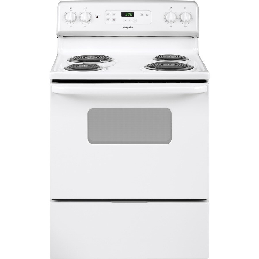 Hotpoint 4 Elements 5 Cu Ft Freestanding Electric Range White