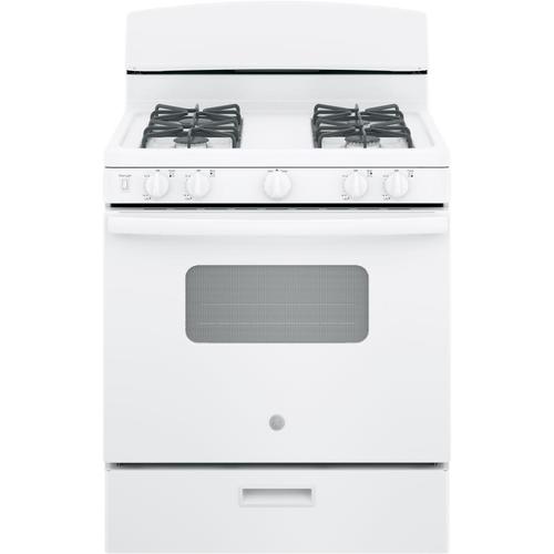 Ge 4 Burners 8 Cu Ft Freestanding Gas Range White Common 30 Ge 4 Burners 8 Cu Ft Freestanding Gas