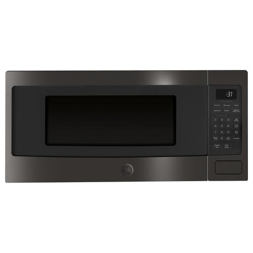 GE Profile 1.1cu ft 800 Countertop Microwave (Black Stainless) in the
