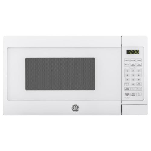 Ge 0 7 Cu Ft 700 Countertop Microwave White At Lowes Com