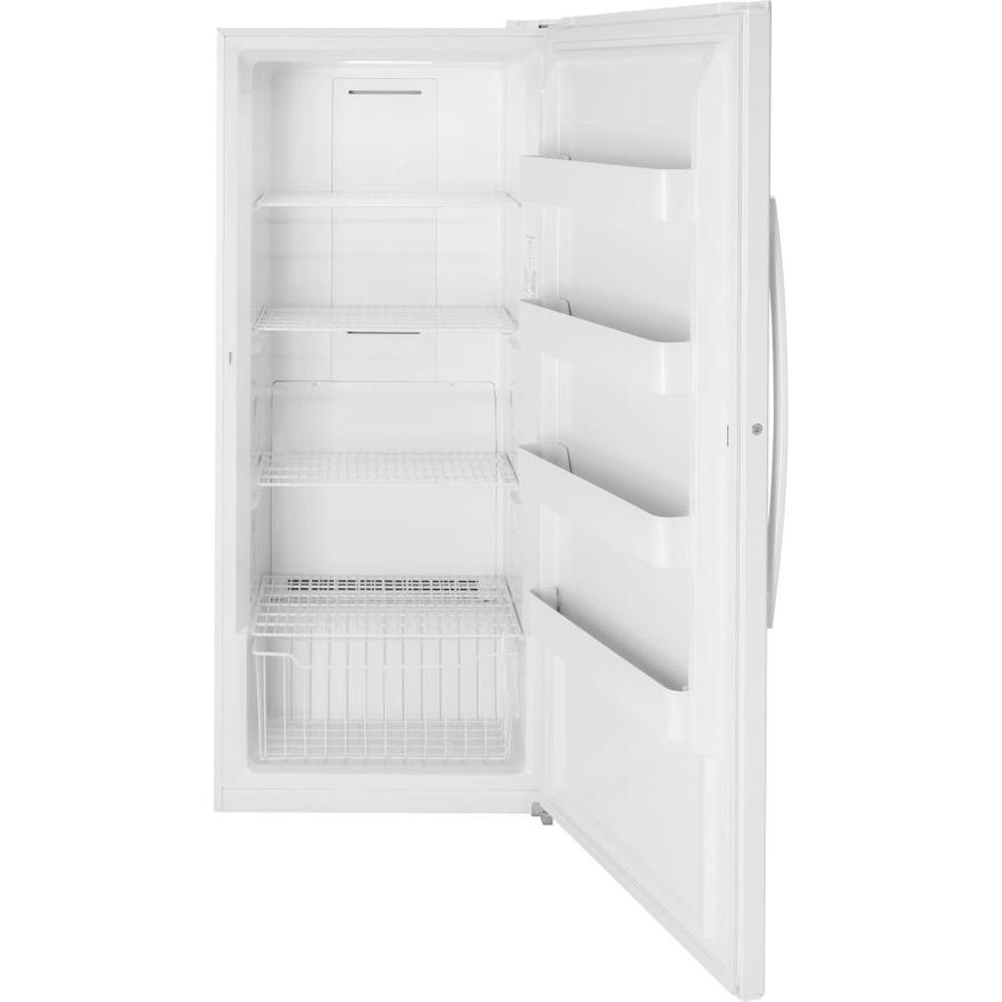 Ge 21 3 Cu Ft Frost Free Upright Freezer White At