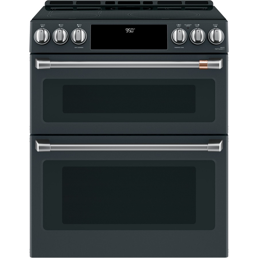 Cafe 30in Sidein Front Control Induction and Convection Double Oven