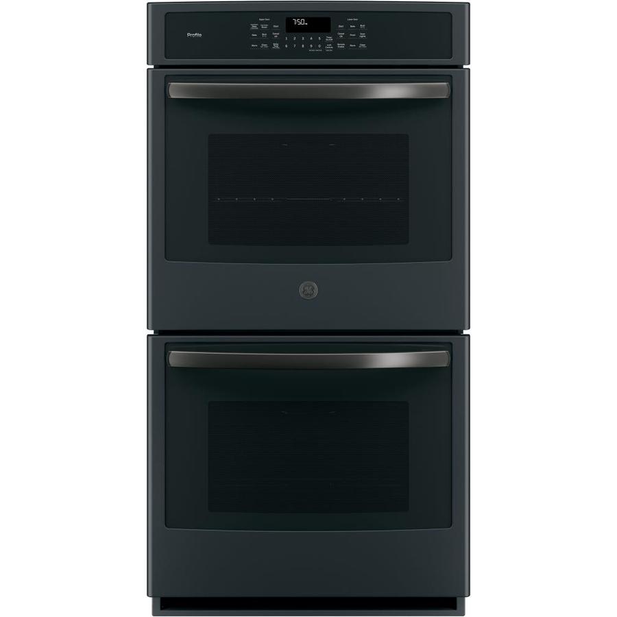 GE Profile Self-Cleaning and True Convection Double Electric Wall Oven ...