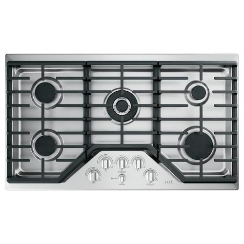 Cafe 36-in 5 Burners Stainless Steel Gas Cooktop in the Gas... com Cafe 36-in 5 Burners Stainless Steel Gas Cooktop Lowes.com