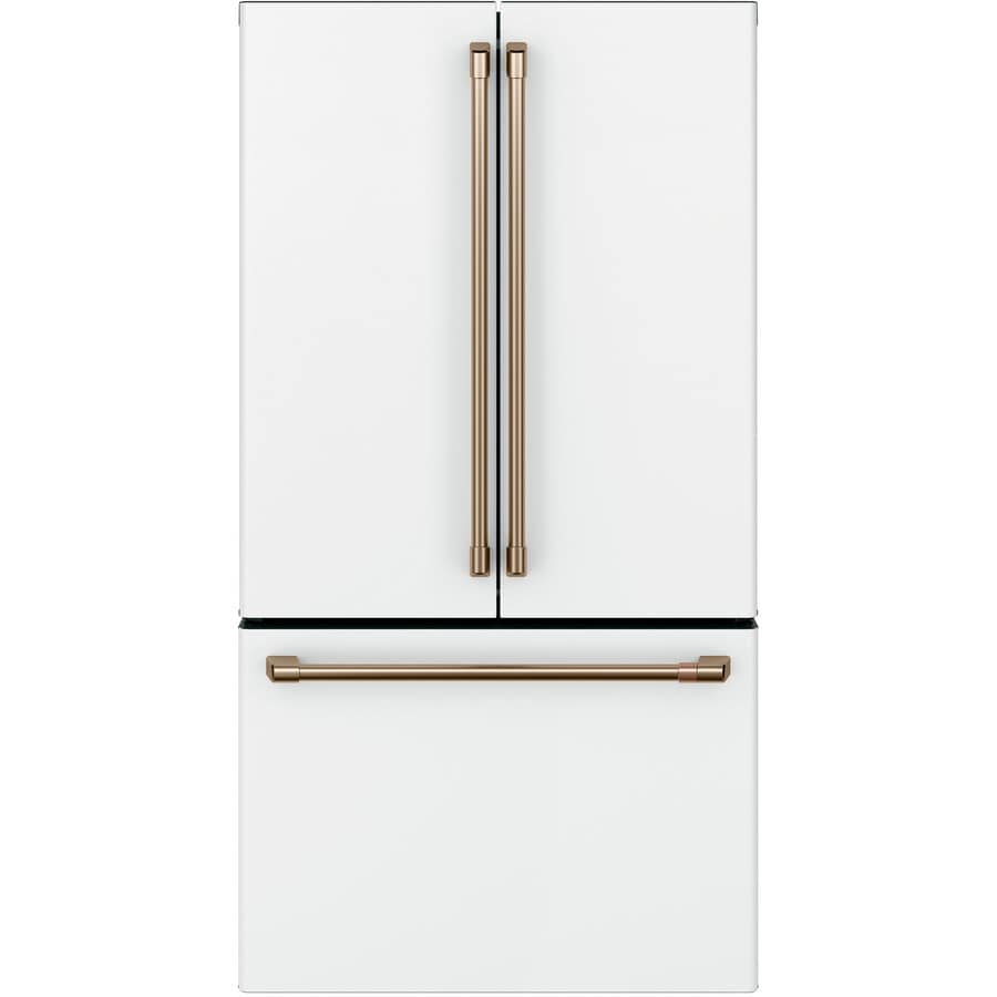 Cafe 23 1 Cu Ft Counter Depth French Door Refrigerator With Ice Cafe 23 1 Cu Ft Counter Depth French Door Refrigerator With Ice Maker Fingerprint Resistant Matte White Energy Star