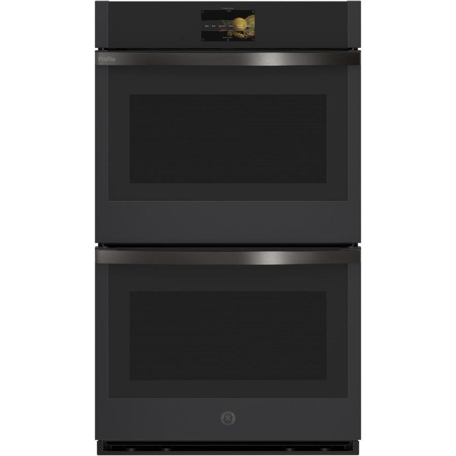 GE Profile Self-cleaning Air Fry True Convection Double Electric Wall ...