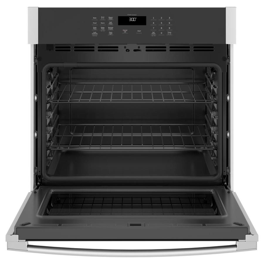 GE Self-cleaning Single Electric Wall Oven (Stainless Steel) (Common ...