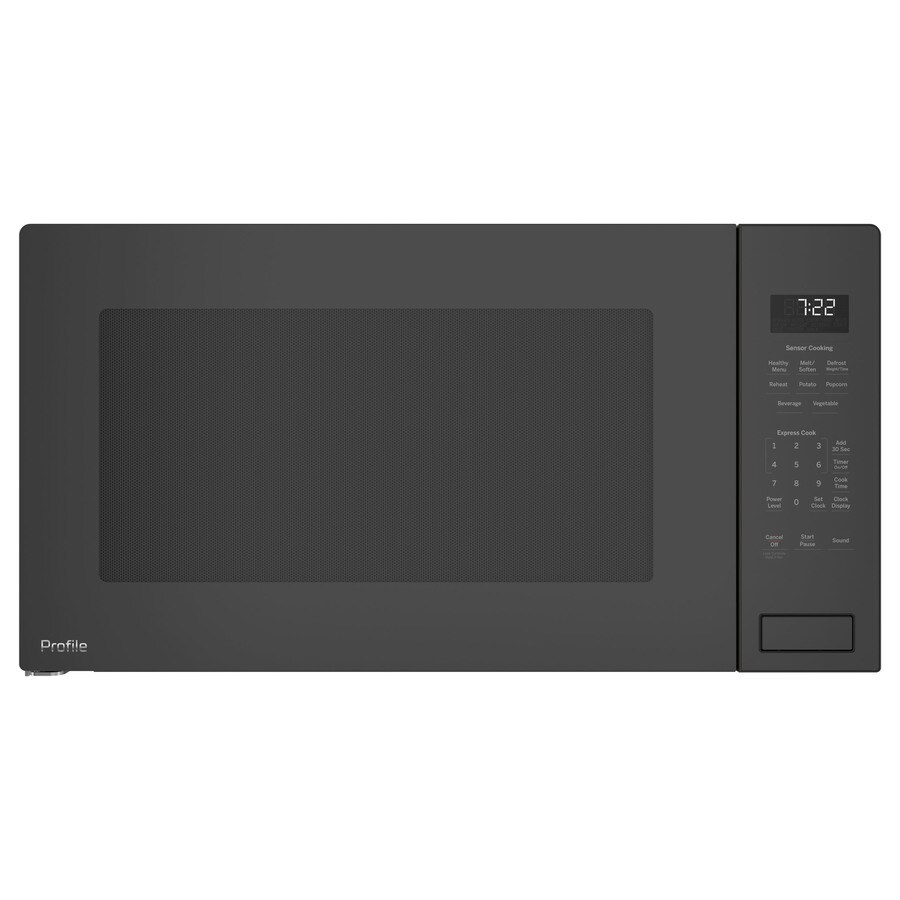 Ge 2 2 Cu Ft 1100 Countertop Microwave Gray At Lowes Com