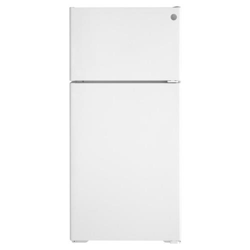 GE 16.6cu ft TopFreezer Refrigerator (White) ENERGY STAR in the Top