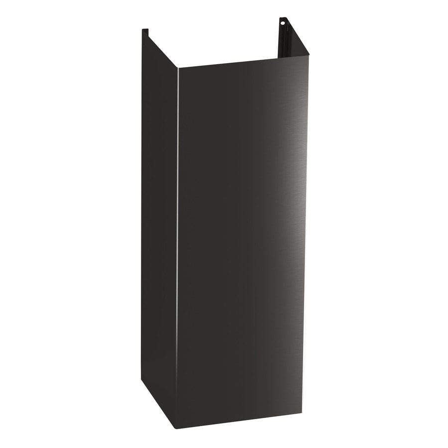 GE Wall-mounted Range Hood Flue Cover (Black Stainless) in the Range ...