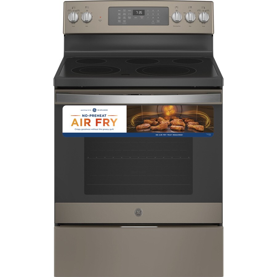 GE 30in Smooth Surface 5 Elements 5.3cu ft SelfCleaning Air Fry