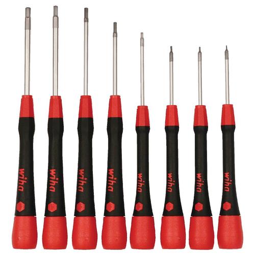 Wiha Precision 8Piece Composite Handle Hex Screwdriver Set in the