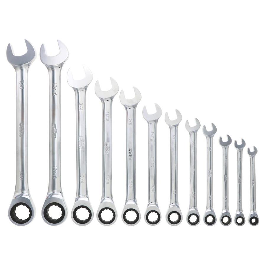 Wiha 12-Piece Set 12-point Standard (SAE) Ratchet Wrench Set in the ...