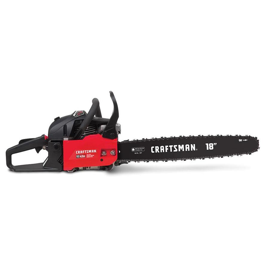 CRAFTSMAN 18-in 42-cc 2-Cycle Gas Chainsaw in the Gas Chainsaws ...