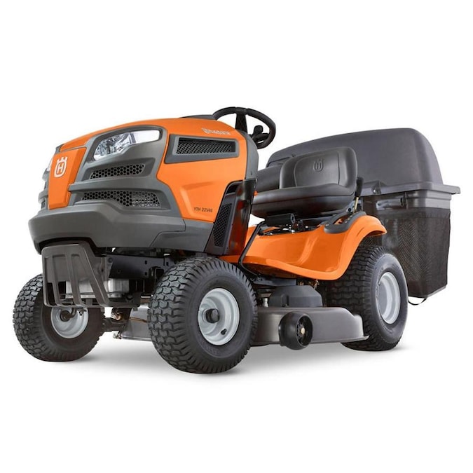 Husqvarna Yta22v46 22 Hp V Twin Automatic 46 In Riding Lawn Mower With Mulching Capability Kit Sold Separately In The Gas Riding Lawn Mowers Department At Lowes Com