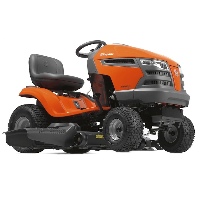 Husqvarna Yth24v54 Carb 24 Hp V Twin Hydrostatic 54 In Riding Lawn Mower With Mulching Capability Kit Sold Separately Carb In The Gas Riding Lawn Mowers Department At Lowes Com