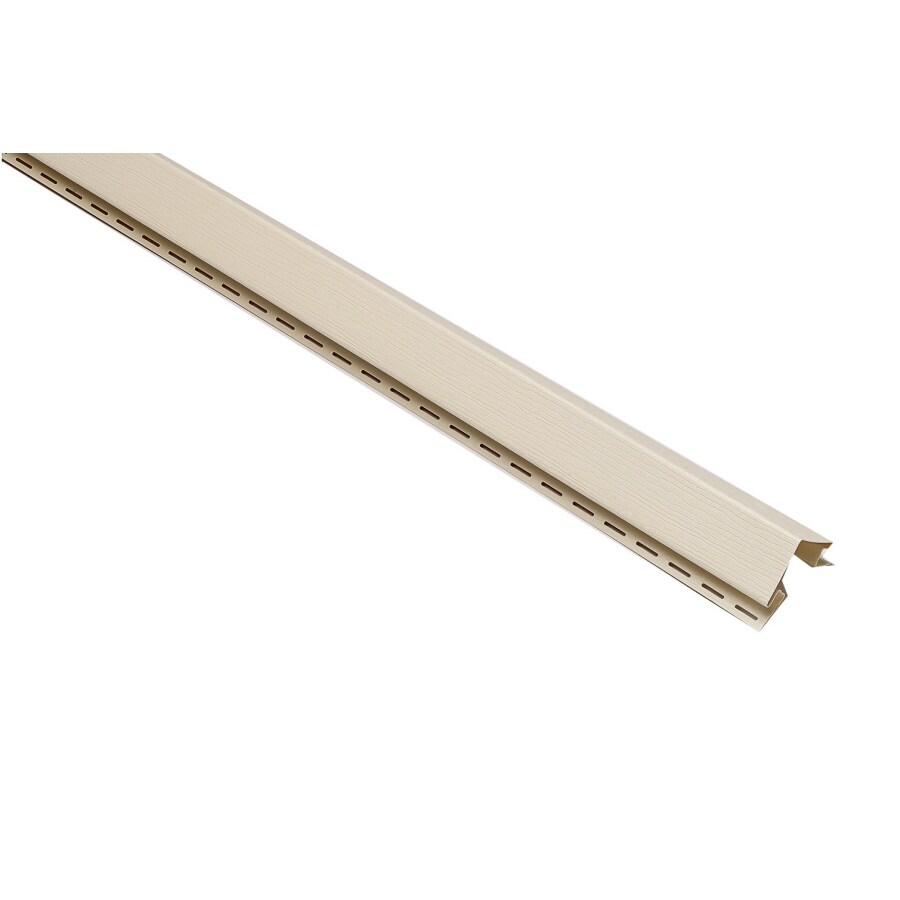 Outside Corner Post Cream 3in x 120in Vinyl Siding Trim at