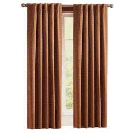Style Selections Roberta 63-in Brick Polyester Room Darkening Thermal Lined Single Curtain Panel