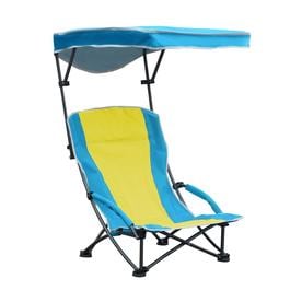 Beach Camping Chairs At Lowes Quik Shade Blue And Yellow Folding Beach Chair