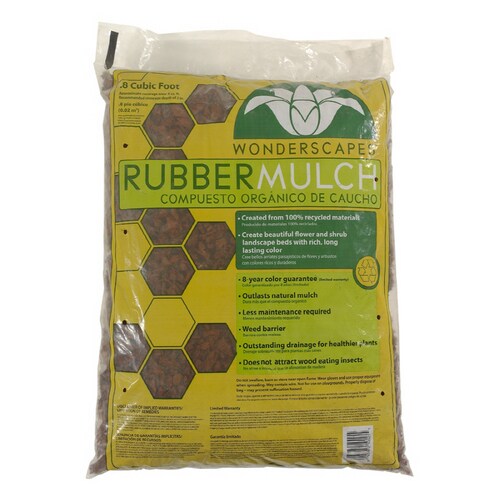 Wonderscapes 0.8 Cu. Ft. Red Rubber Mulch Nuggets at