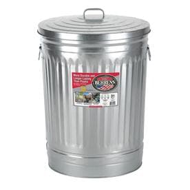 Behrens 31-Gallon Silver Indoor/Outdoor Garbage Can NO LIDS 2 CANS