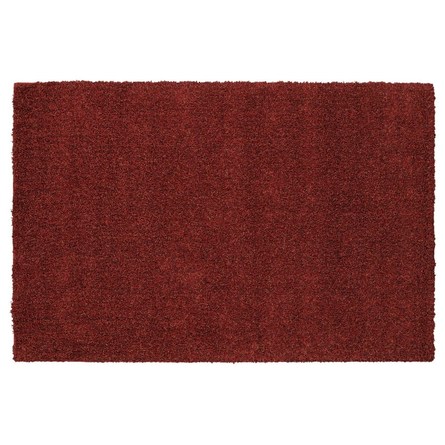 Mohawk Home 6464-13913-40X60 Perry Shag Red Rectangular Red Transitional Tufted Accent Rug (Common: 3-ft x 5-ft; Actual: 40-in x 60-in)