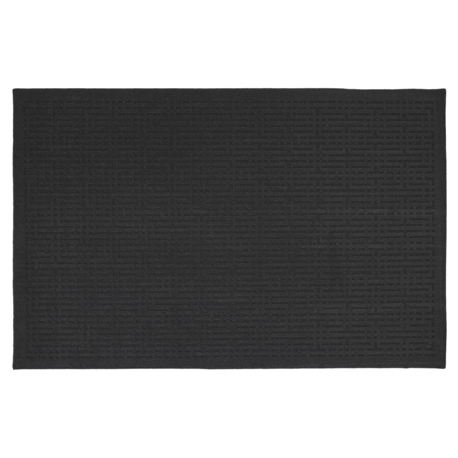 Mohawk Home 6780-15116-30X46 Quincy Keywork Coal Rectangular Black Transitional Tufted Accent Rug (Common: 2-ft x 4-ft; Actual: 30-in x 46-in)