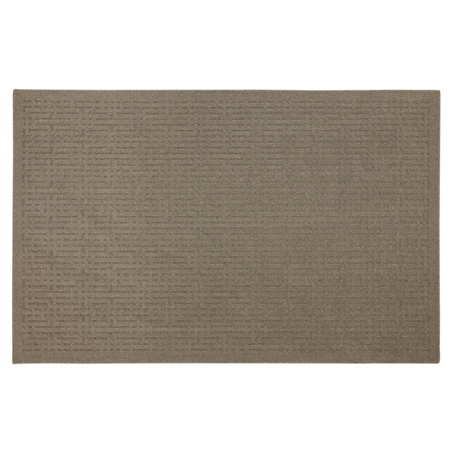 Mohawk Home 6780-10843-30X46 Quincy Keywork Taupe Rectangular Gray Transitional Tufted Accent Rug (Common: 2-ft x 4-ft; Actual: 30-in x 46-in)