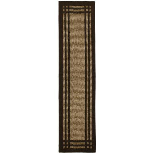Mohawk Home Island Life 2 x 8 Brown Indoor Border Runner in the Rugs