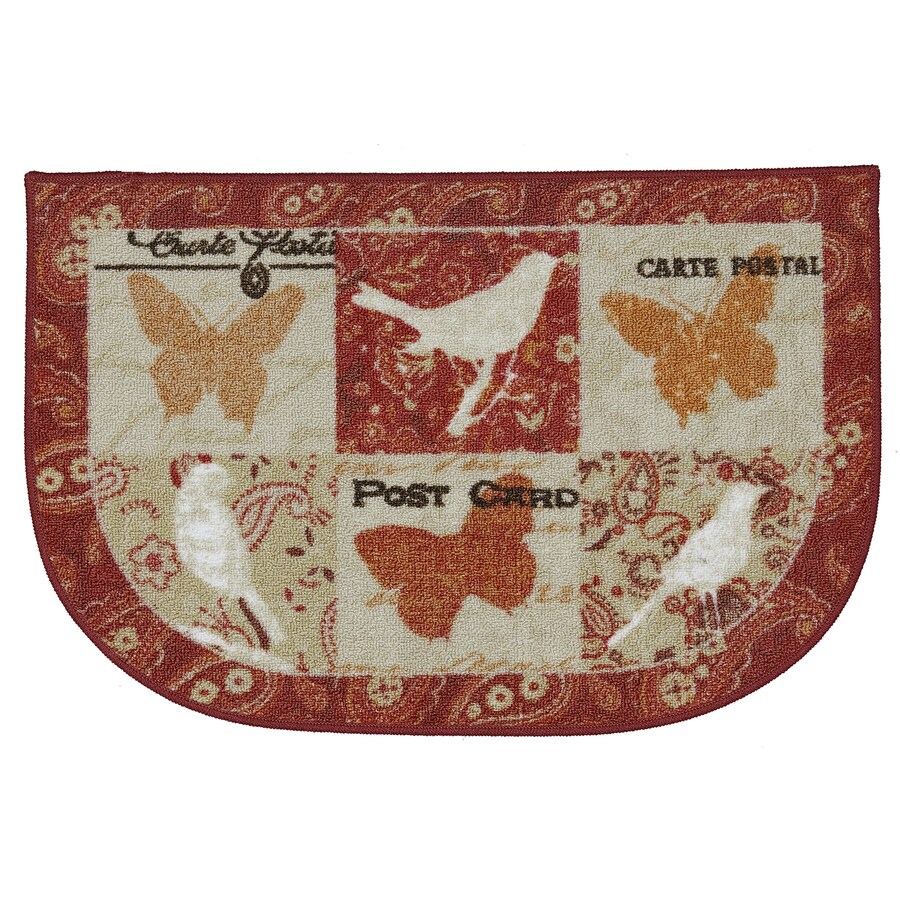 Mohawk Home 11/2 x 21/2 Red Throw Rug at