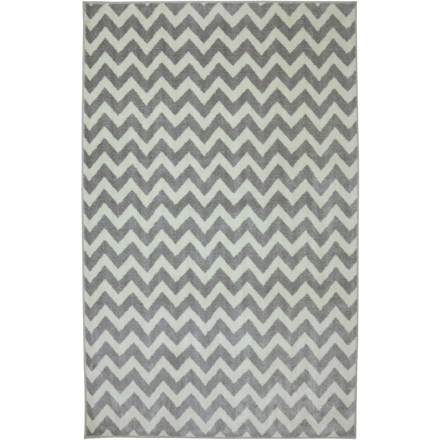 Mohawk Home 12011-431-96X120 Fun Lines Gray 8 X 10 (ft) Cream/Beige/Almond Geometric Area Rug