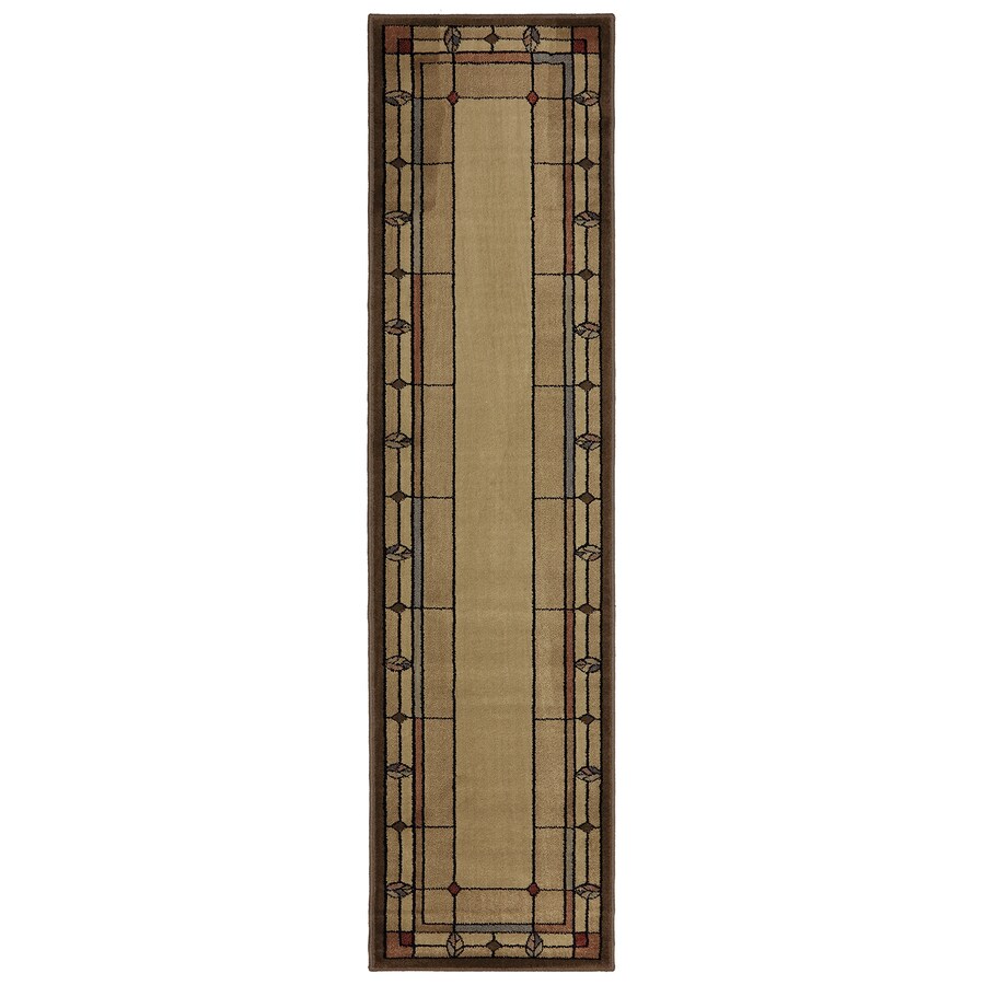 Mohawk Home Leaf Point Brown Indoor Inspirational Runner Mohawk Home Leaf Point Brown Indoor Inspirational Runner Common 2 X 8 Actual