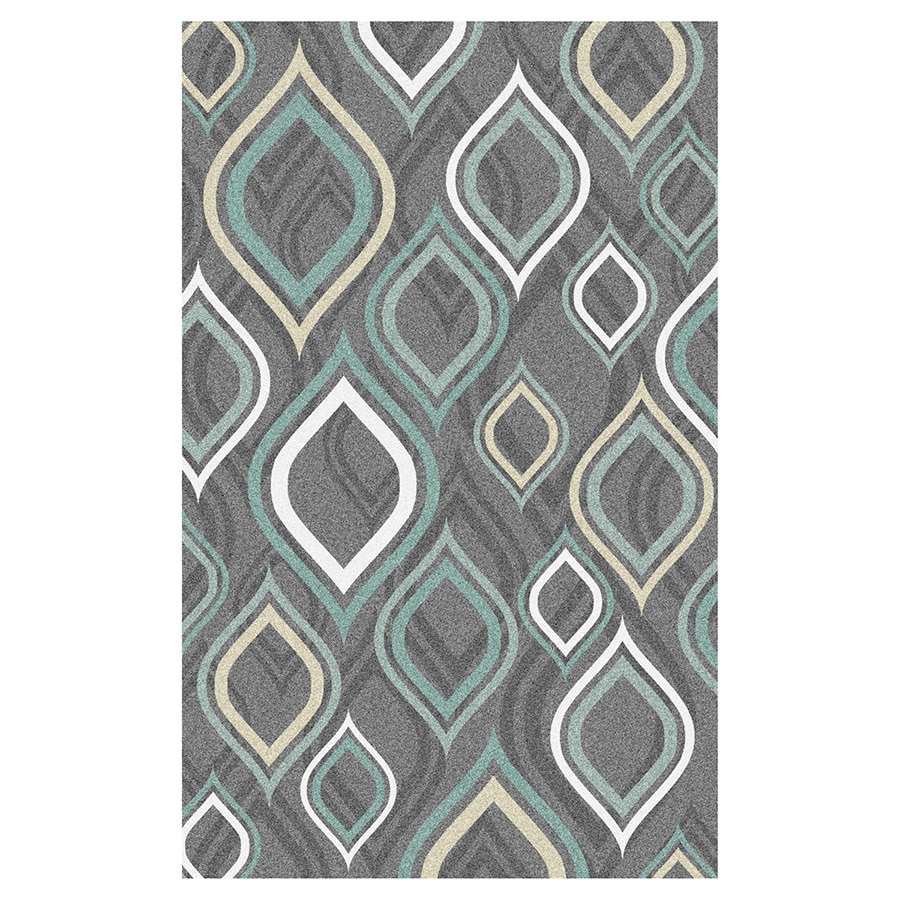 Mohawk Home Pedrin Gray Rectangular Indoor Tufted Area Rug Common