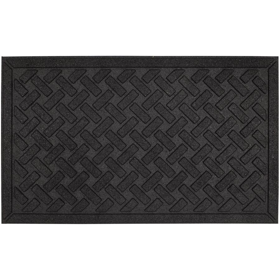 Mohawk Home Impressions Mat 3-ft x 4-ft Black Rectangular Outdoor Door ...