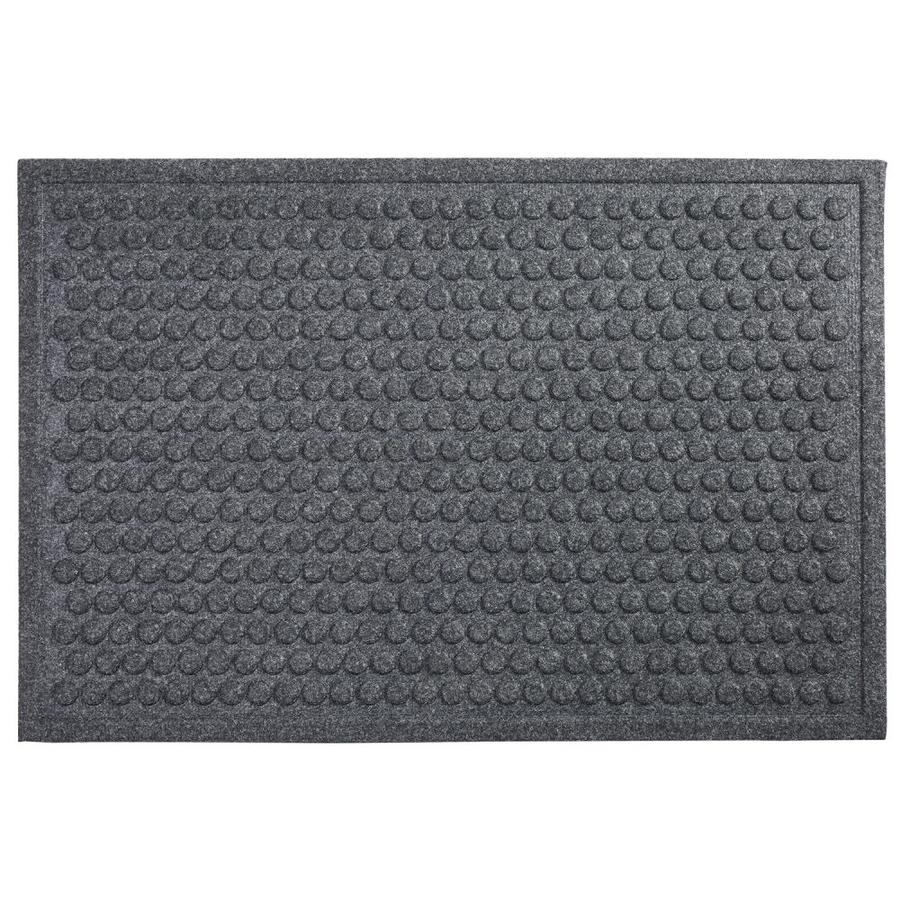 Mohawk Home Impressions Mat 3ft x 4ft Black Rectangular Outdoor Door