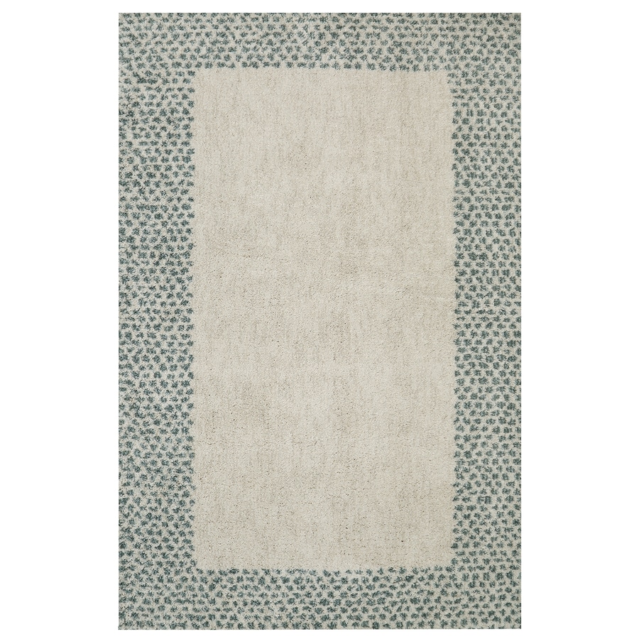 Mohawk Home Laguna 5 X 8 Green Border Farmhouse Cottage Area Rug In The Rugs Department At Lowes Com
