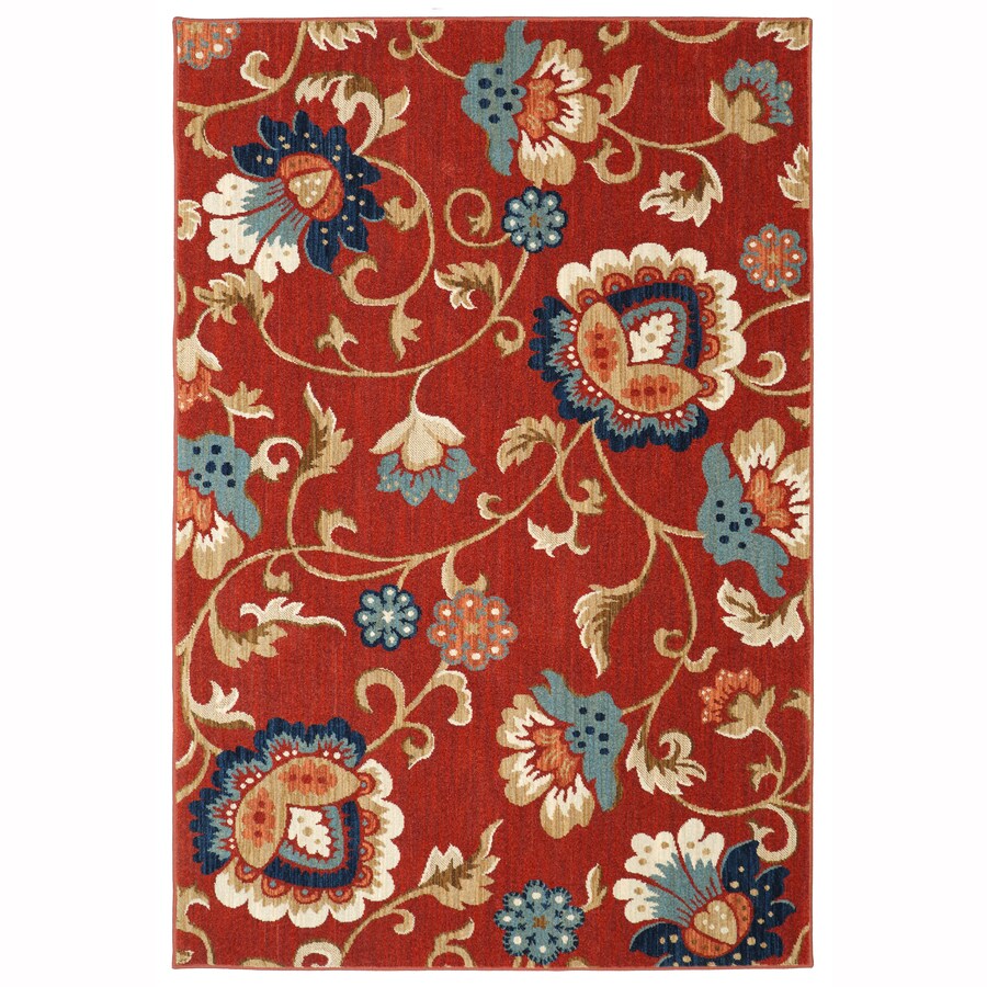 Mohawk Home Graceland Garnet Rectangular Indoor Machine Made Area Mohawk Home Graceland Garnet Rectangular Indoor Machine Made Area Rug Common 5 X 8 Actual 3 Ft W 7 83 L