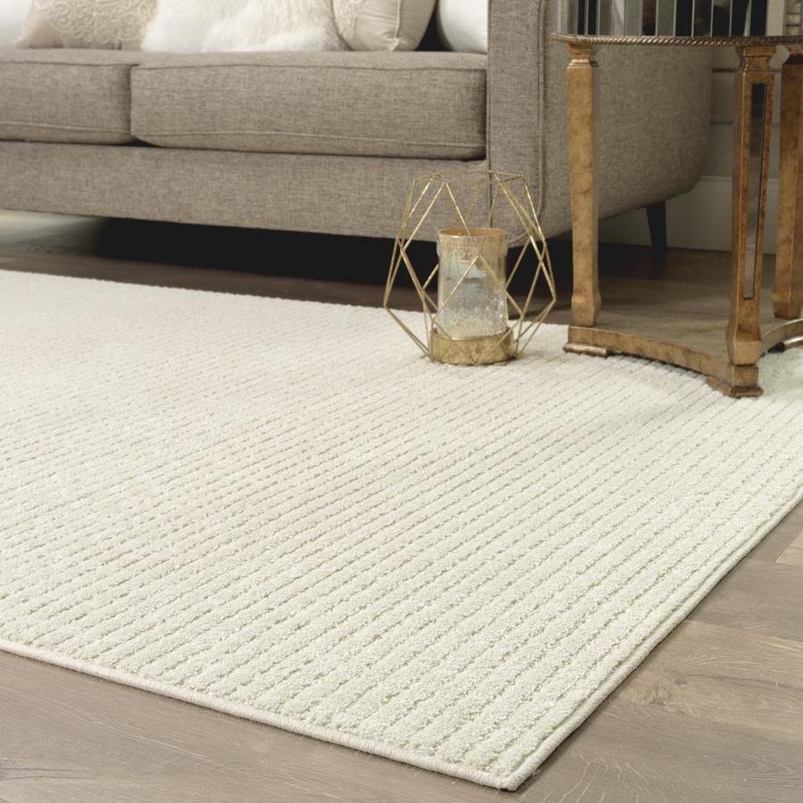 allen + roth Cattar 10 x 14 Cream/Beige Solid Area Rug in the Rugs ...