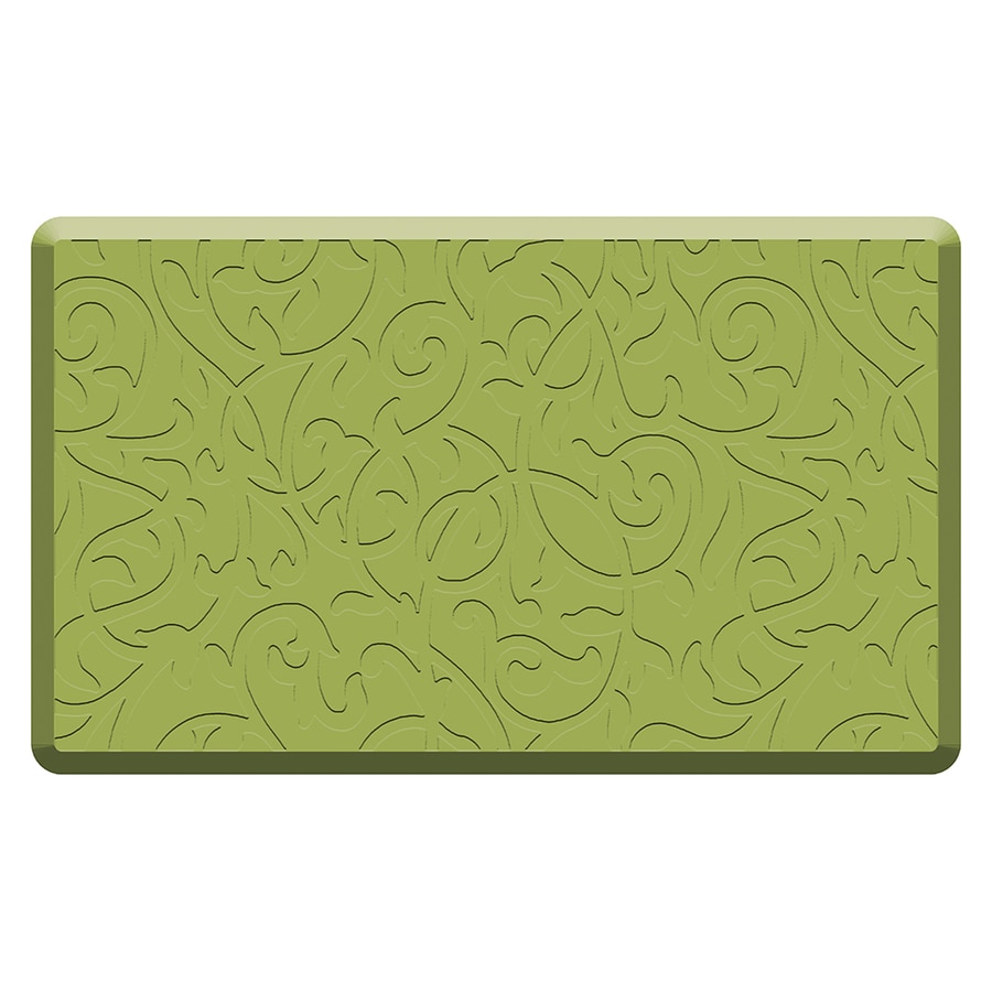 Mohawk Home Green Rectangular Anti Fatigue Mat Common 1 1 2 Ft X