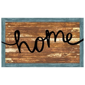 Mohawk Home Spring Peak Blue Rectangular Door Mat (Common: 1-1/2-ft x 2-1/2-ft; Actual: 18-in x 30-in)