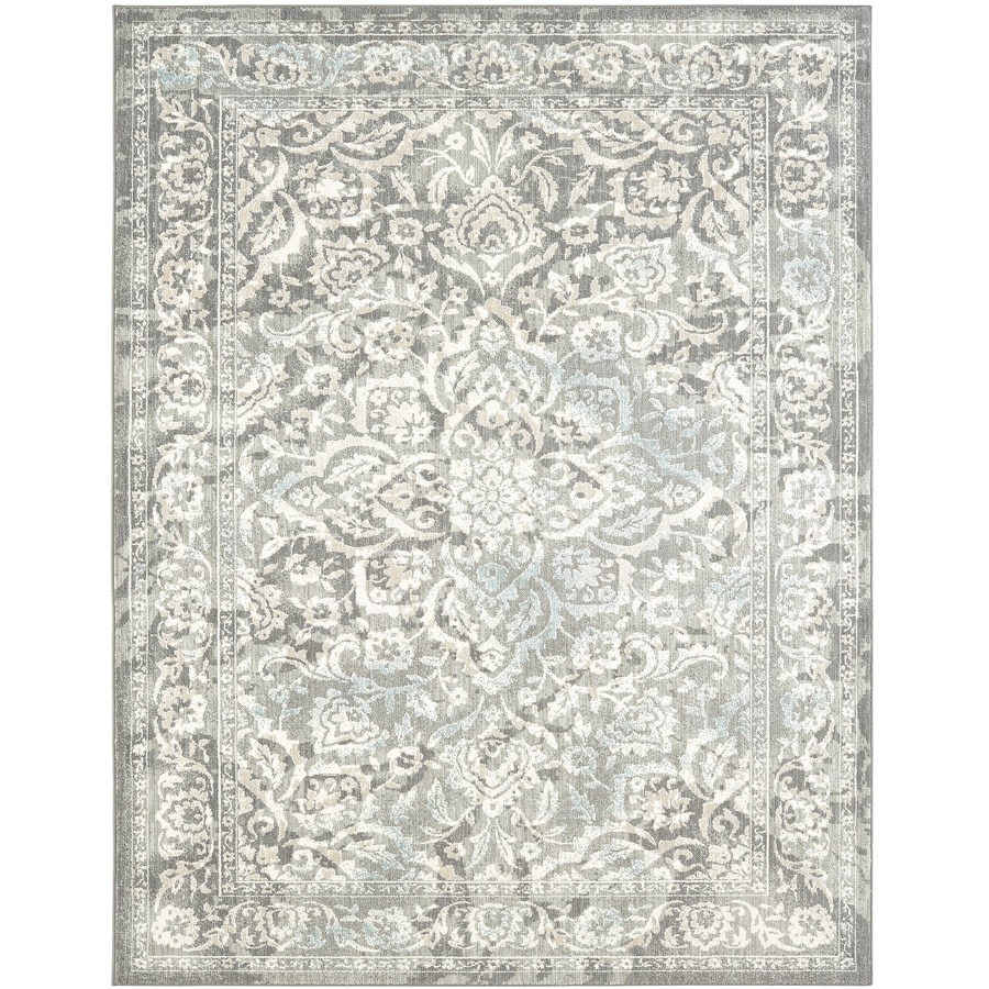 Karastan serenade ventura gray indoor nature area rug common 9 x 13 actual