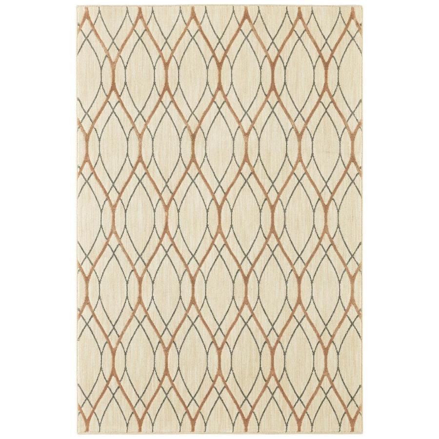 Shop Mohawk Home Zelda Beige Indoor Nature Area Rug Common 5 X 7