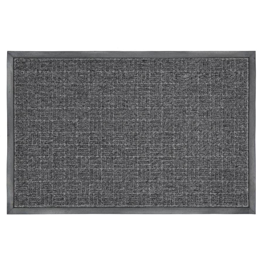 Utility Bay Black Rectangular Door Mat Common 4 Ft X 6 Ft Actual 72 In X 48 In