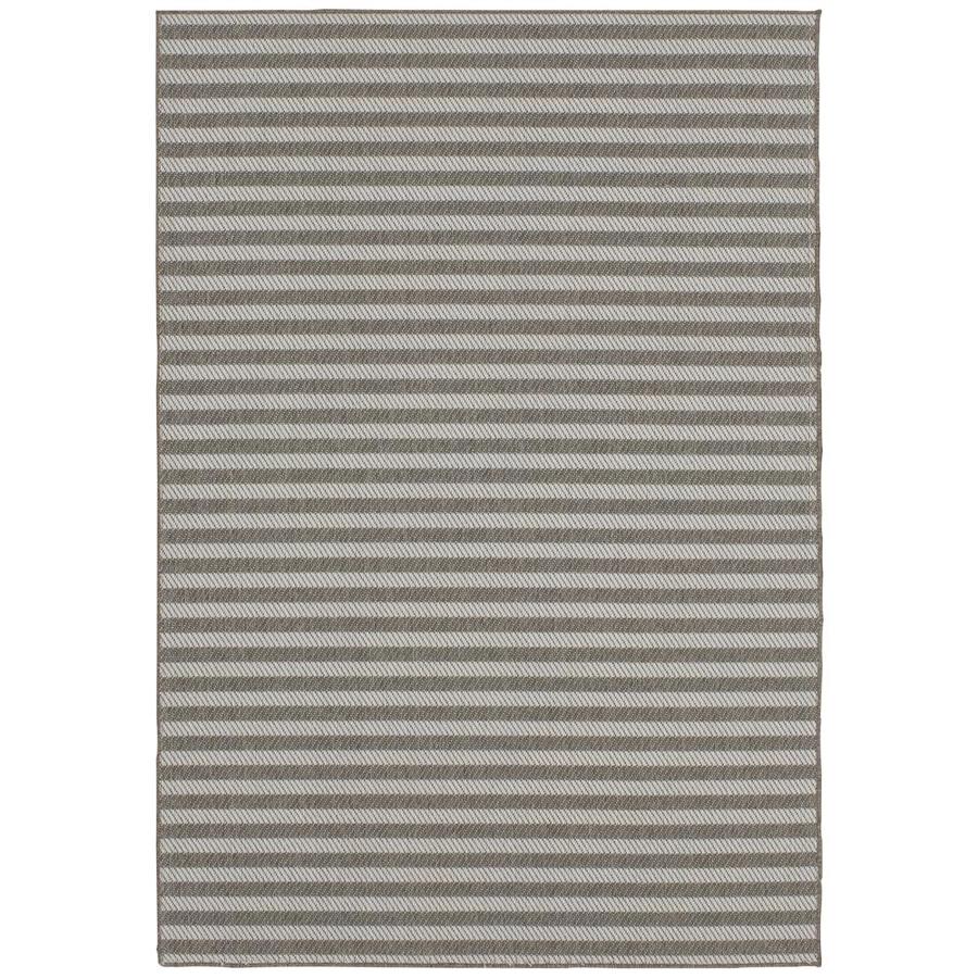 Mohawk Home 91283-2035-108X144 Oasis Silver Rectangular Indoor/Outdoor Machine-Made Mid-Century Modern Area Rug (Common: 9 x 12; Actual: 9-ft W x 12-ft L)