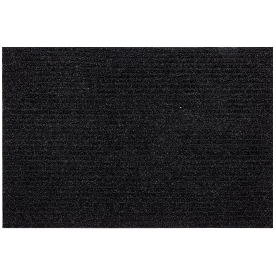 Mohawk Home Utility bay Black Rectangular Outdoor Door Mat (Common: 2 ...