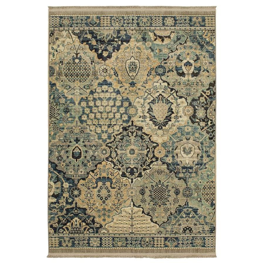 Mohawk Home Steeplegate Grey Rectangular Indoor MachineMade Vintage