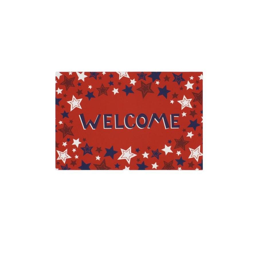 Mohawk Home Patriotic Doormats Red Rectangular Door Mat Common 1